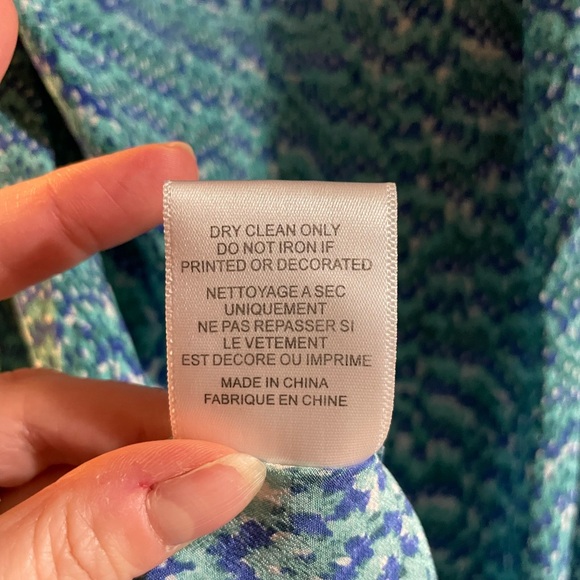 Equipment Silk Blouse with Blue and Teal - Picture 6 of 6